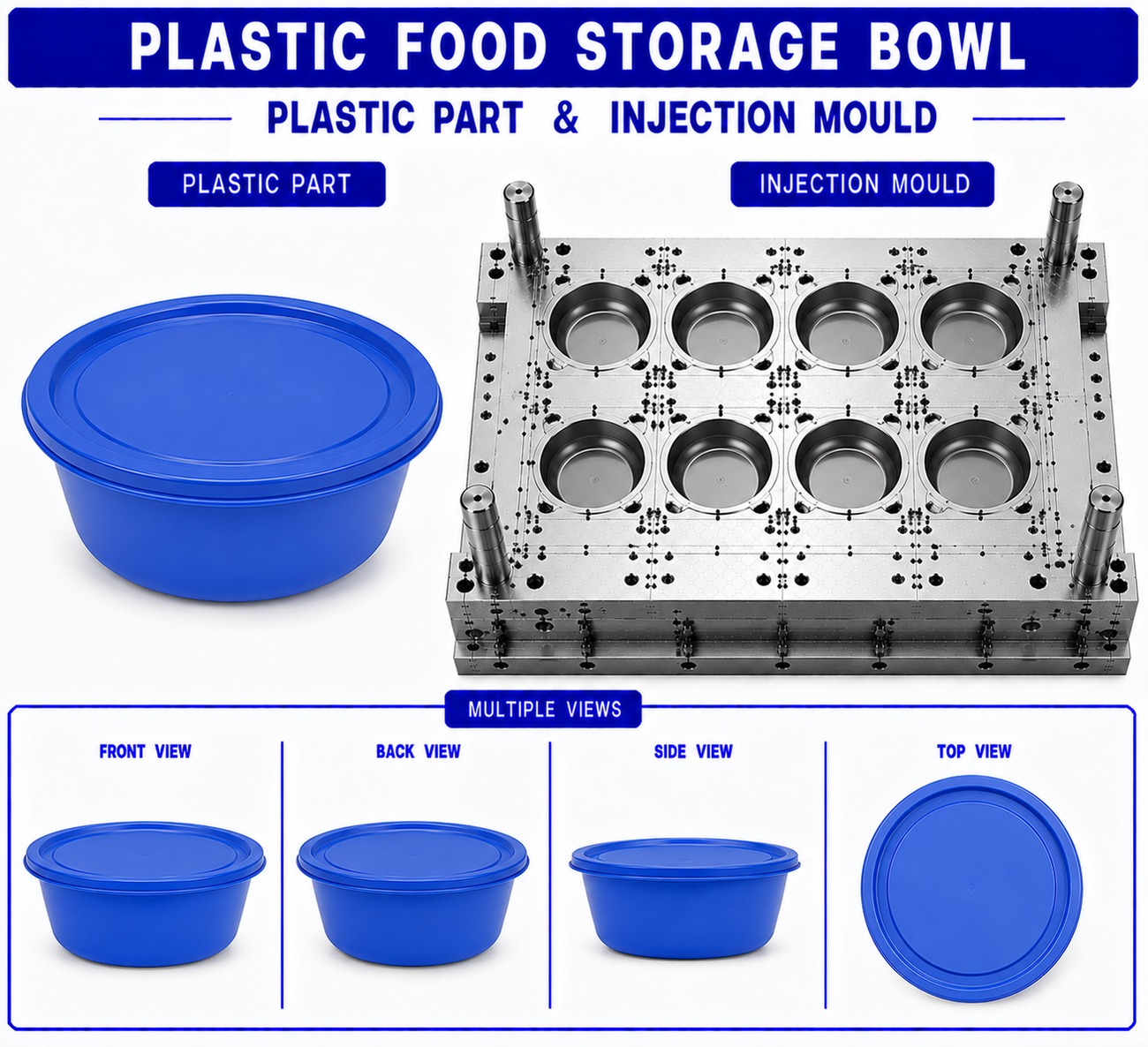 Plastic Food Storage Bowl Mould and Moulding Service
